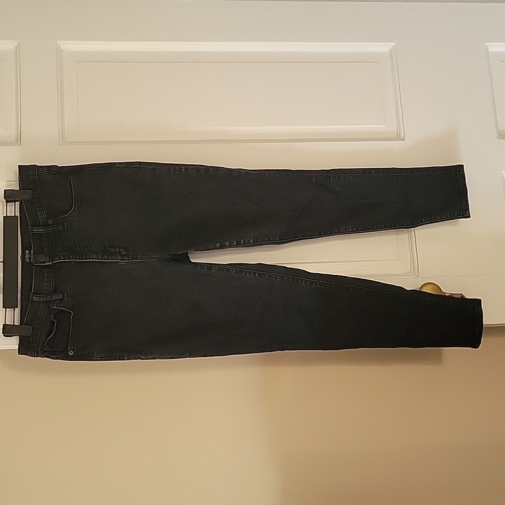 J.Crew 10" High Rise Skinny Black Jeans in size 31